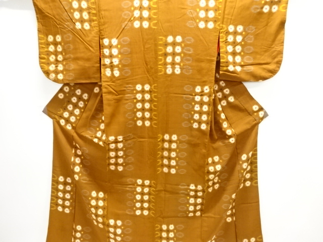 JAPANESE KIMONO / ANTIQUE KIMONO / SILK / MEISEN / WOVEN ABSTRACT